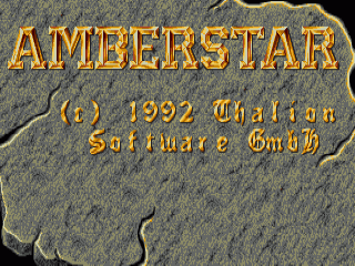 Amberstar title screen for Amiga